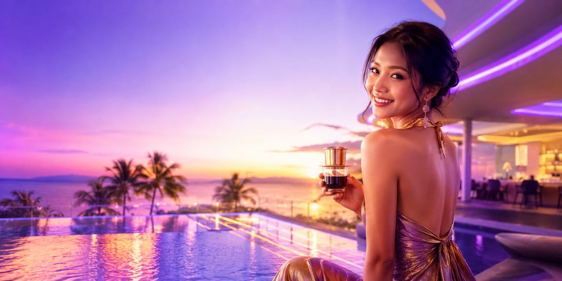 Không gian giải trí casino và cà phê tại Đà Nẵng, biểu tượng cho dịch vụ trực tuyến hiện đại