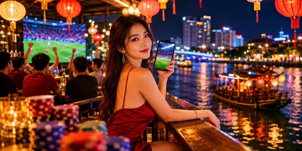 Người hâm mộ bóng đá Hà Nội xem trận đấu và kiểm tra voucher cá cược trực tuyến
